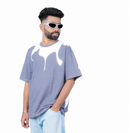 Patch abstract design, Oversized t-shirt | gender neutral