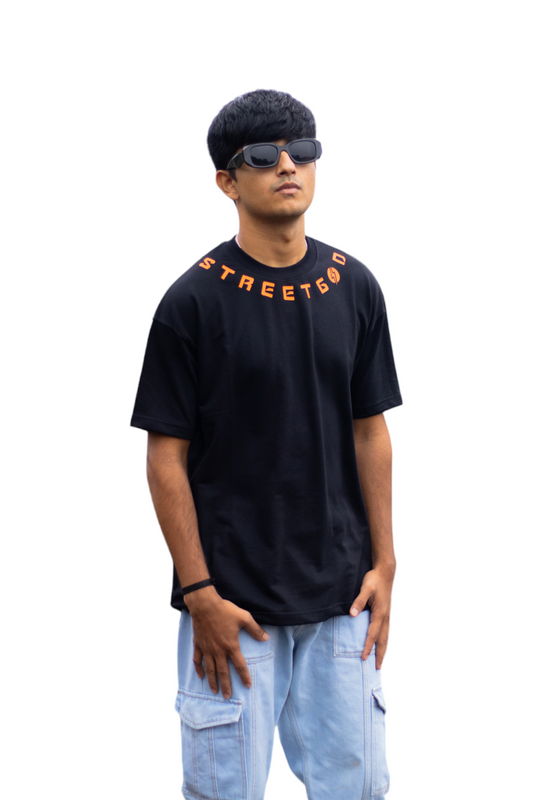 Street God Final Black T-Shirt – Urban Street Style for Men