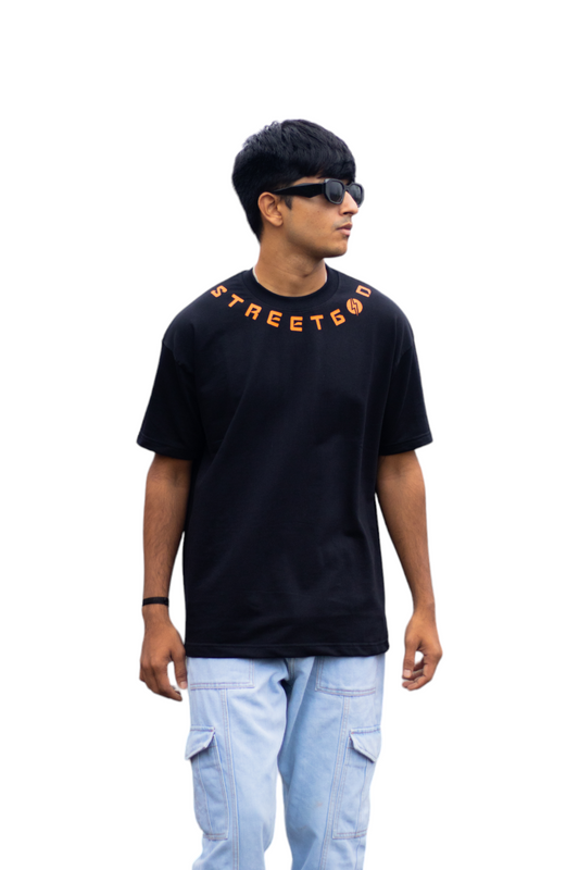 Street God Final Black T-Shirt – Urban Street Style for Men